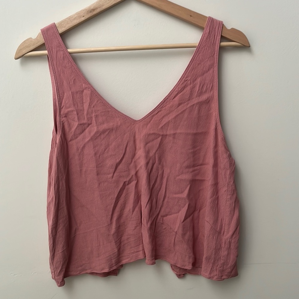 Wilfred Rose Pink V-Neck Tank Top